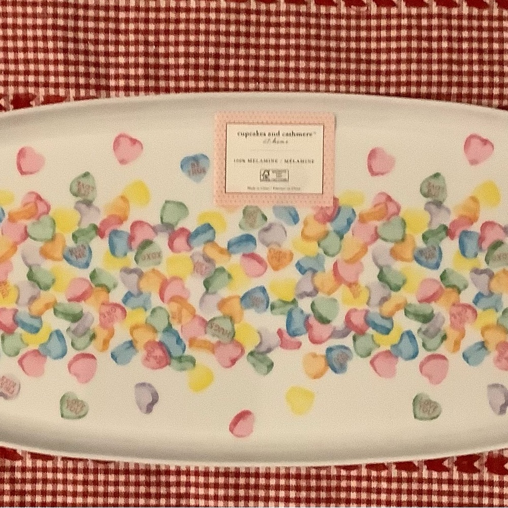 Cupcakes and Cashmere Platter Hearts Candy